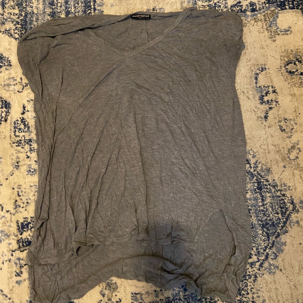 Oversized Gray brandy Melville shirt
